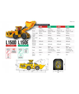 mining loader aramine l150 diesel